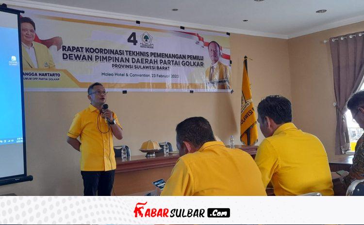 Petakan Kekuatan Caleg Masing-Masing Dapil, Golkar Sulbar Gelar Rakornis