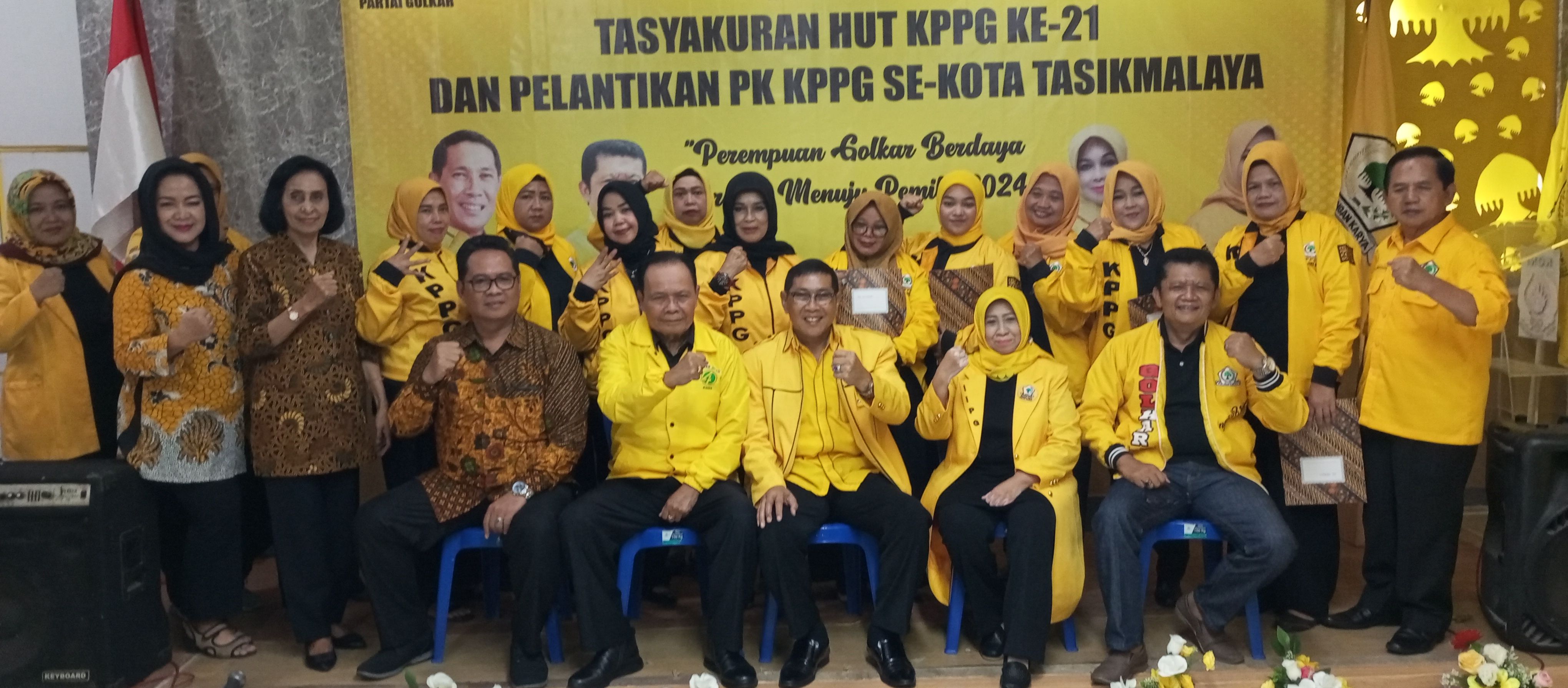 Syukuran HUT KPPG Ke-21, Ketua Golkar Tasikmalaya Muhammad Yusuf Minta Kader Perempuan Rajin Bergerilya