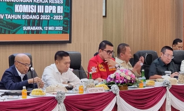 Dipimpin Adies Kadir, Komisi III DPR RI Audiensi Dengan Kejati Jatim Soal Kasus Hukum Teraktual