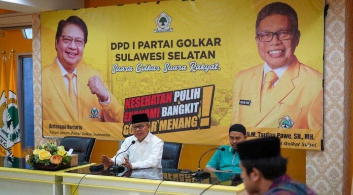 Taufan Pawe Targetkan Golkar Sulsel Raih 7 Kursi DPR dan 20 Kursi DPRD Provinsi di Pemilu 2024