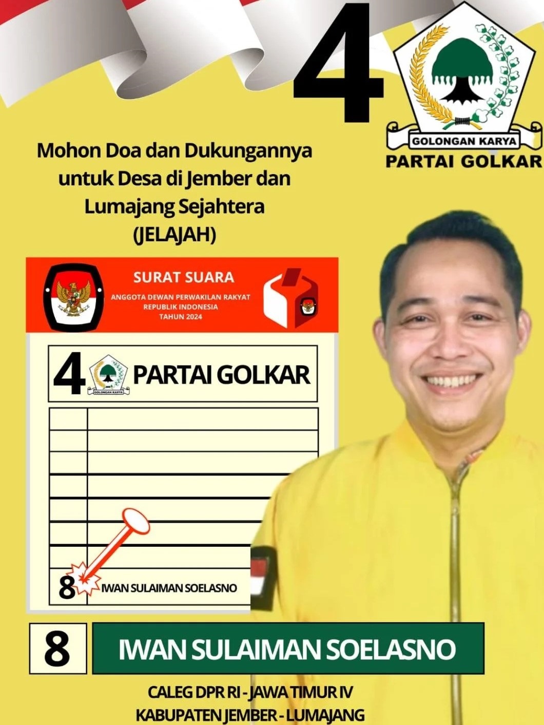 Mengenal Sosok Iwan Soelasno ‘Kades Iwan’ Bacaleg Golkar DPR RI Yang Komitmen Sejahterakan Desa di Jatim IV