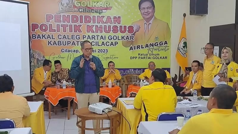 Golkar Cilacap Optimalkan Pembekalan Pendidikan Politik Bacaleg Sebelum Daftar ke KPU