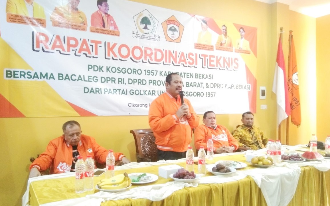 Akhmad Marjuki Hadiri Konsolidasi dan Rakornis PDK Kosgoro 1957 Kabupaten Bekasi