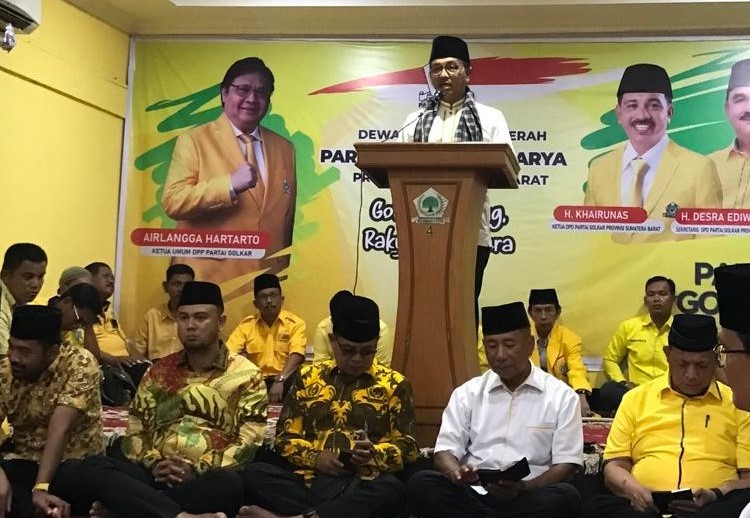 Khairunas Janji Kembalikan Kejayaan Partai Golkar di Sumbar