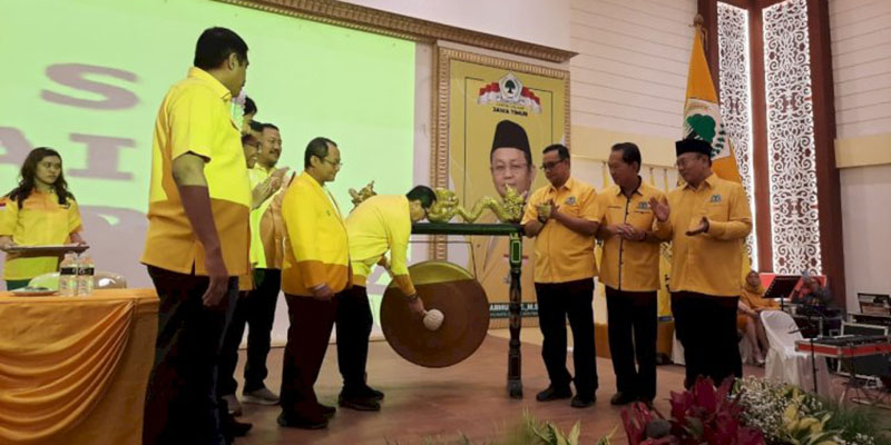 Rakerda Partai Golkar Jatim Tegaskan Komitmen Usung Airlangga Hartarto di Pilpres 2024