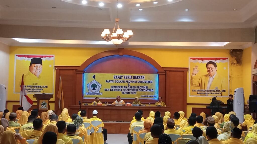 Pimpin Rakerda Golkar Gorontalo, Rusli Habibie Optimis Raih 2 Kursi DPR RI