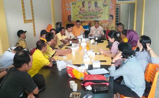 Mantapkan Pemenangan Pemilu, Syamsul Rizal Pimpin Rapat Konsolidasi Partai Golkar Bengkayang