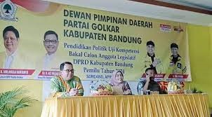 86 Caleg Partai Golkar Kabupaten Bandung Lolos Uji Kompetensi Maju di Pemilu 2024