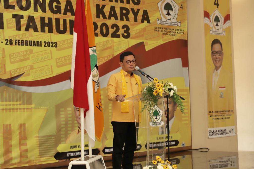 Targetkan 8 Kursi DPRD, Ace Hasan: Siapa Ingin Maju Pilwakot Buktikan Dulu Partai Golkar Menang Pemilu di Cimahi