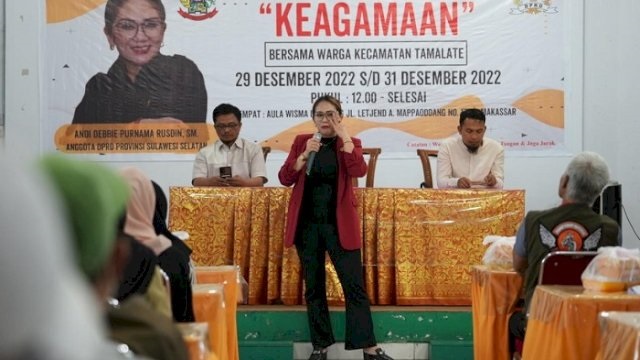 Gelar Sosialisasi Kebangsaan, Debbie Rusdin Ingatkan Warga Tamalate Jaga Toleransi dan Kerukunan