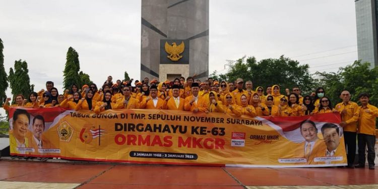 HUT Ke-63 Ormas MKGR, Kodrat Sunyoto Pastikan Kader di Jatim Siap Menangkan Golkar di Pemilu 2024