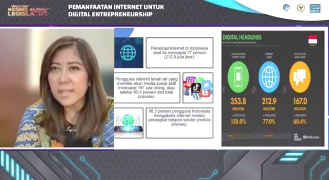 Meutya Hafid Minta Masyarakat Optimalkan Internet Untuk Digital Entrepreneurship