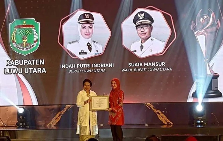 Indah Putri Indriani Berhasil Jadikan Lutra Kota Layak Anak Kategori Nindya