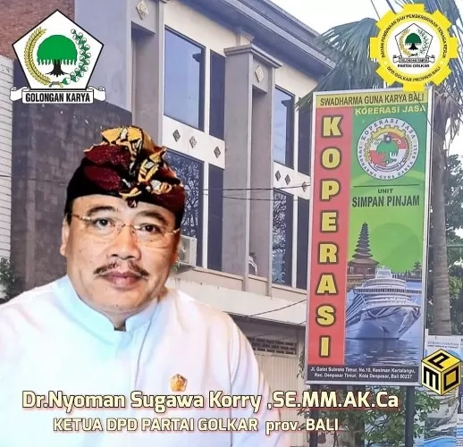 Bermodal Ratusan Anggota, Golkar Bali Sukses Bentuk Koperasi Jasa Swadarma Guna Karya Bali