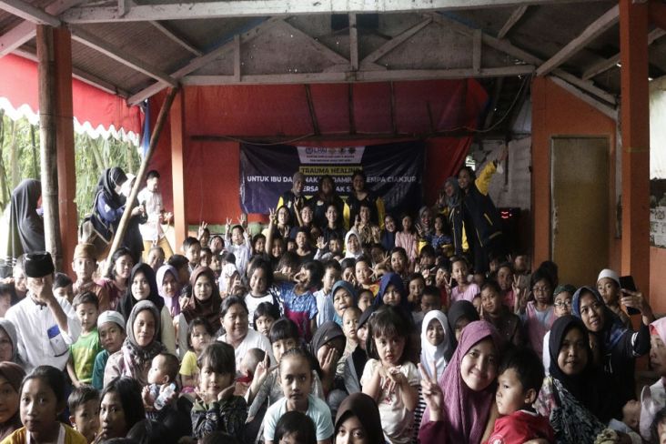 Bersama Kak Seto, AMPI Berikan Trauma Healing Pada Anak dan Ibu Korban Gempa Cianjur