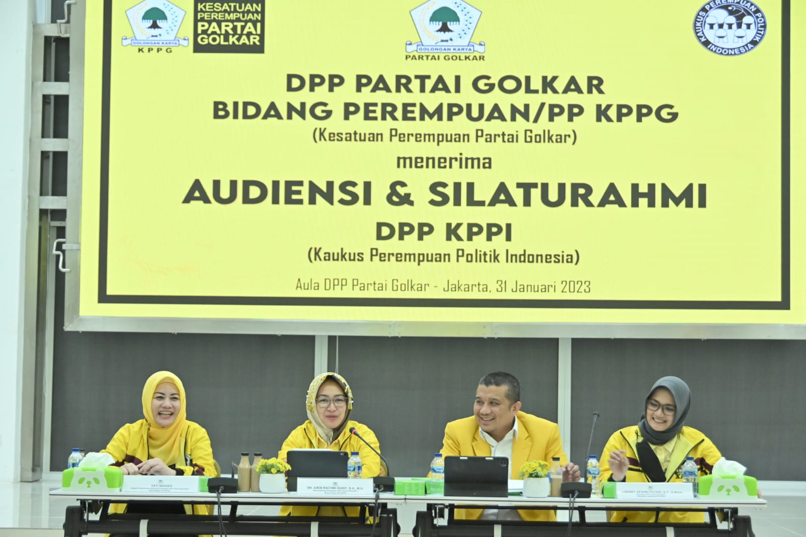 Airin Rachmi Diany Beserta Jajaran Pengurus PP KPPG Terima Audiensi dan Silaturahmi DPP KPPI