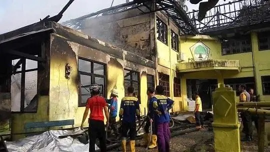 Kantor DPD II Partai Golkar Kota Palangkaraya Terbakar