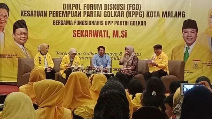 Sekarwati Jadi Pembicara Diskusi KPPG Kota Malang: Perempuan Golkar Berdaya dan Bersatu