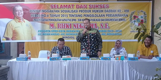 Anggota DPRD Medan, Rizki Nugraha Minta Walkot Bobby Nasution Kedepankan Inovasi Kelola Sampah