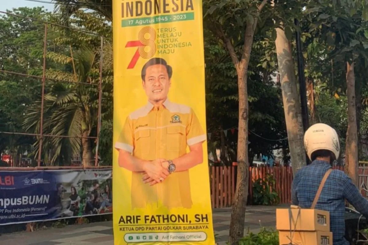Arif Fathoni Minta Penertiban Baliho Caleg di Surabaya Tak Tebang Pilih