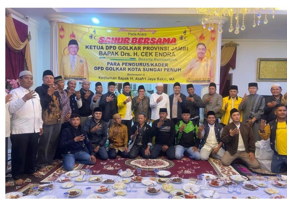 Sahur Bersama, Cek Endra Titip Harapan Kemenangan Partai Golkar Sungai Penuh di Pundak Fikar Azami