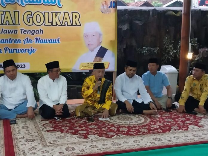 Dulang Suara Santri Milenial, Panggah Susanto Ajak Pengurus Partai Golkar Safari Ramadhan ke Ulama Purworejo