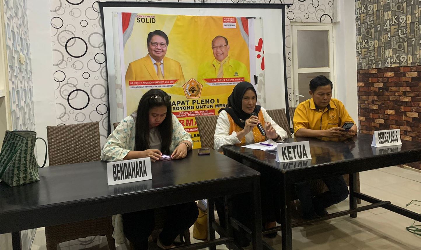 Pleno Ormas MKGR Sulteng, Erfina Enor Tancap Gas Kerahkan Kader Menangkan Partai Golkar di Pemilu 2024