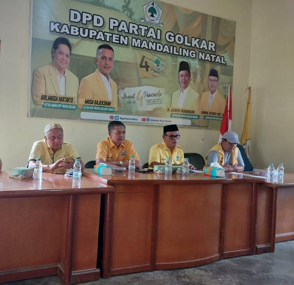 Aswin Parinduri Optimis Dengan Komposisi Caleg Milenial Partai Golkar Madina