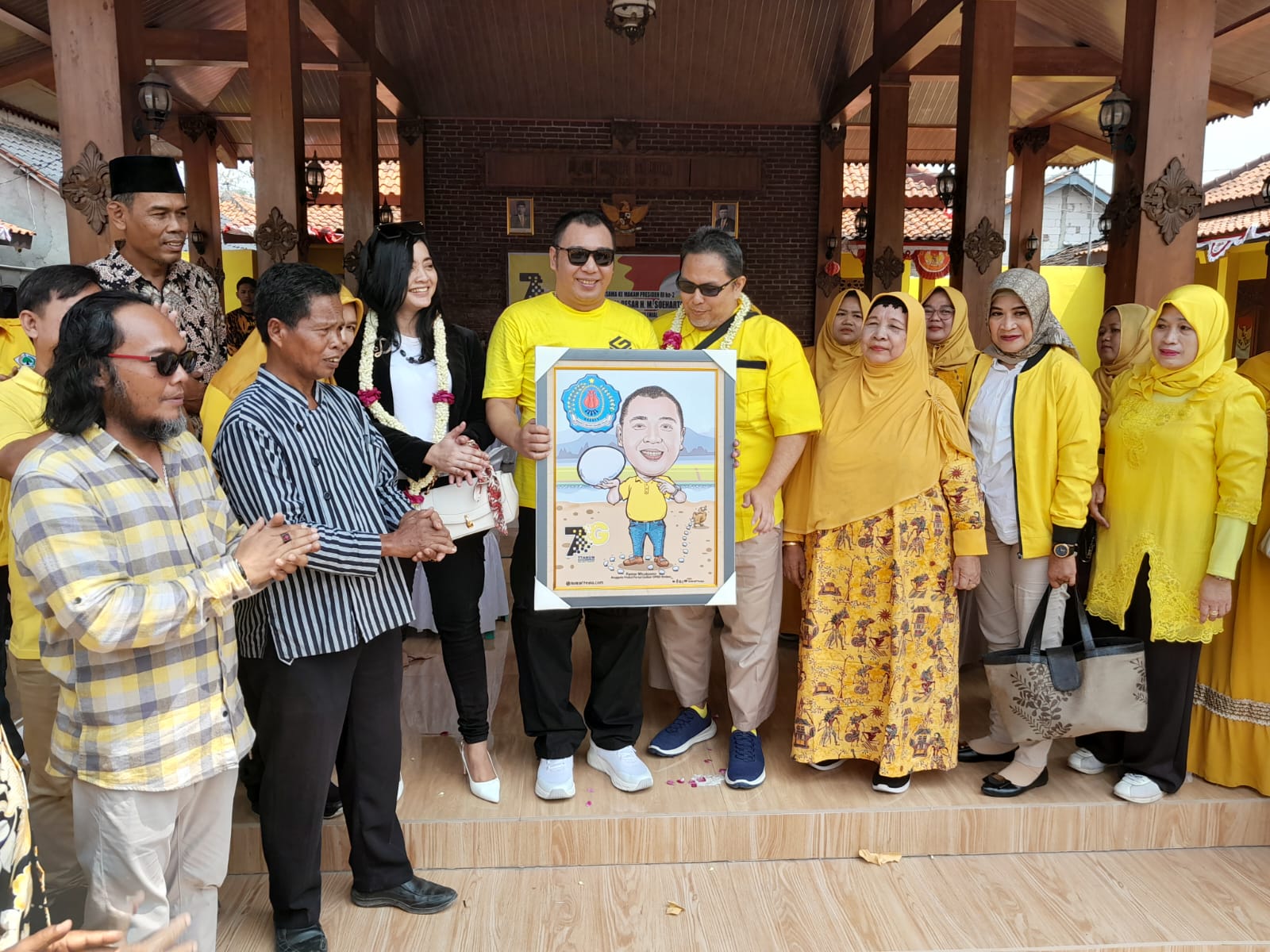 Golkar Milenial Sambangi Brebes, Disambut Meriah Para Kepala Desa di Jatibarang