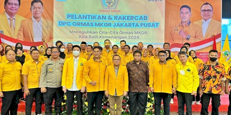 Basri Baco Pastikan Ormas MKGR DKI Jakarta Solid Menangkan Capres Airlangga Hartarto dan Cagub Ahmed Zaki