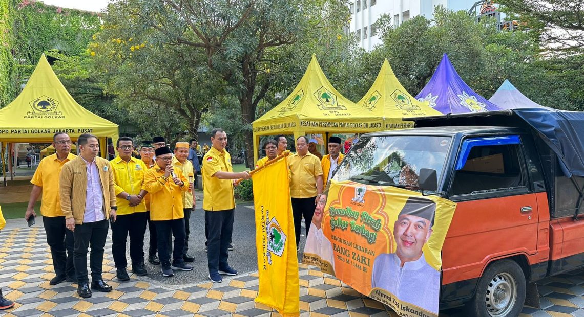 Judistira Hermawan Lepas 6.000 Paket Lebaran Untuk Internal Partai Golkar DKI Jakarta