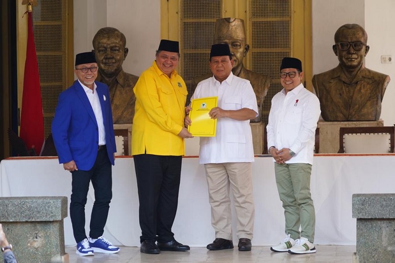 Prabowo dan Airlangga Hartarto Jadi Ketua Umum Partai Politik Terpopuler Periode Juli 2023