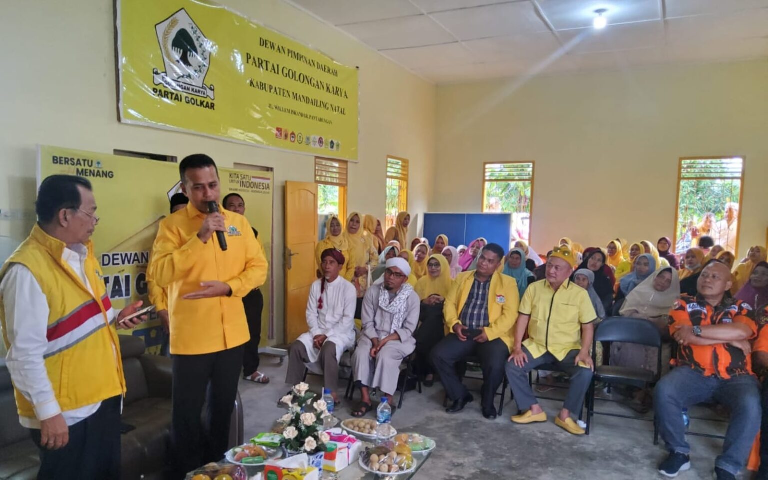 Musa Rajekshah Perkenalkan Eks Bupati Tapsel Syahrul Pasaribu Bacaleg DPR RI Partai Golkar