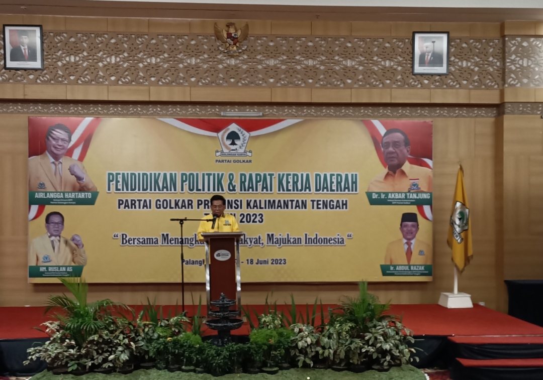 Ketua Golkar Kalteng Ruslan AS Targetkan Sapu Bersih Kemenangan di Pemilu 2024