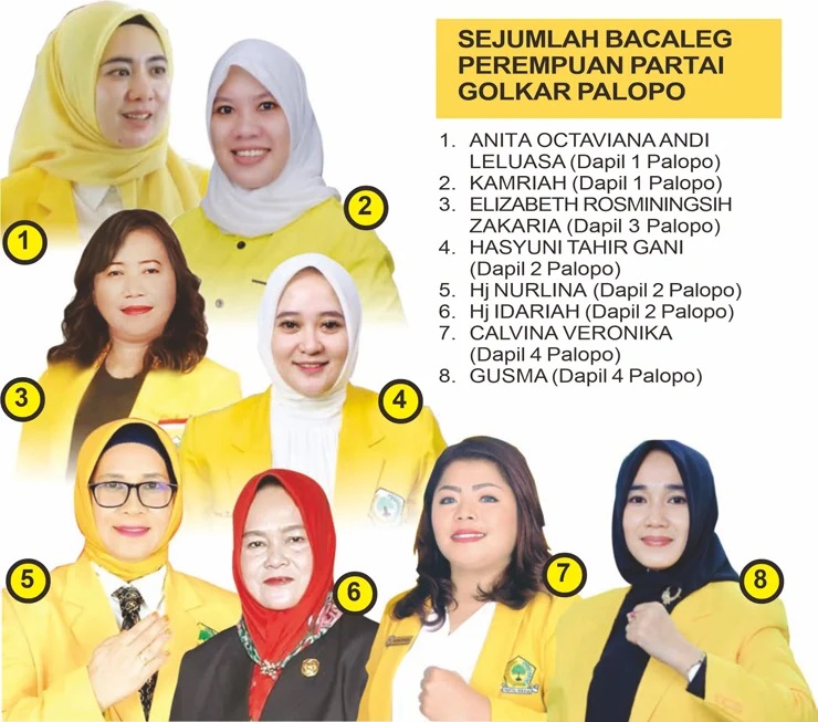 Srikandi Partai Golkar Palopo Berebut Kursi Parlemen, Siapa Saja Mereka?