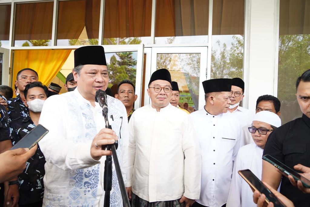 Airlangga Hartarto Minta Mawardi Yahya dan Bobby Rizaldi Tandem Menangkan Partai Golkar di Sumsel