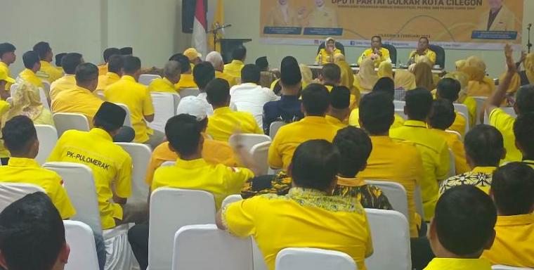 Bakar Semangat Kader, TB Iman Ariyadi Wajibkan Golkar Cilegon Menang di Pemilu 2024