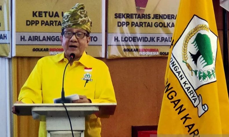 Jelang Pemilu 2024, Akbar Tandjung Turun Gunung Beri Motivasi Kader Partai Golkar Kalsel